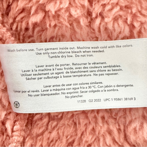 Carter’s Baby Hooded Sherpa Jacket with Bear Ear Hood Pink Size 24 Months - Picture 7 of 8